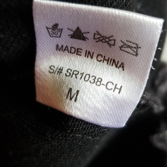 Mod Ref Black Denim Raw Hem Skirt Size M - Picture 8 of 8